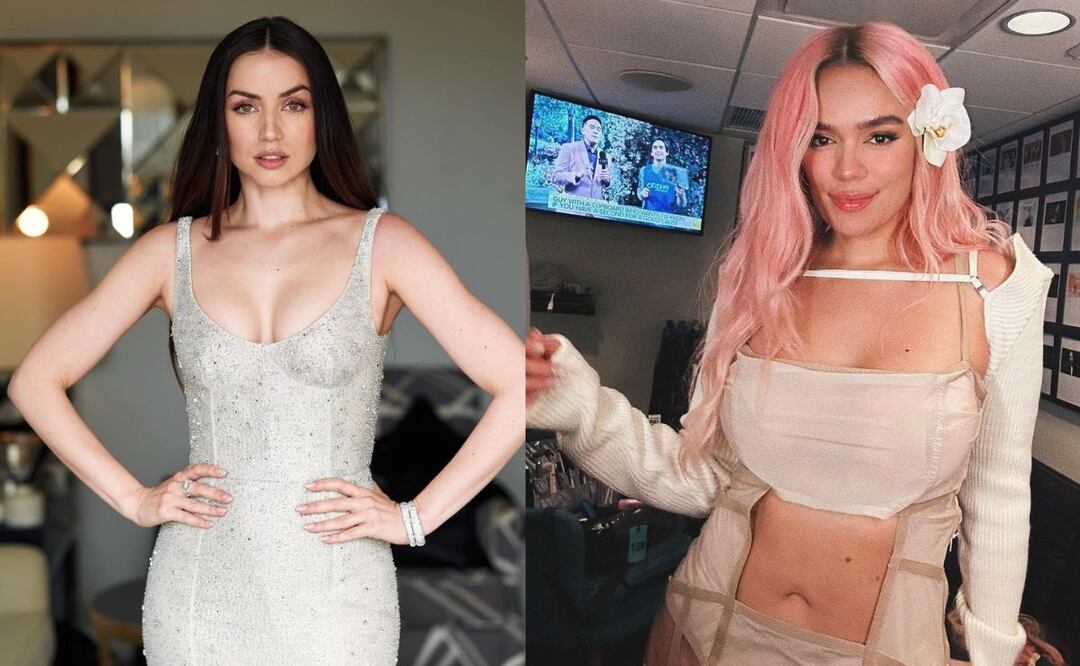 Ana de Armas y Karol G. Fuente: Producción El Universal
