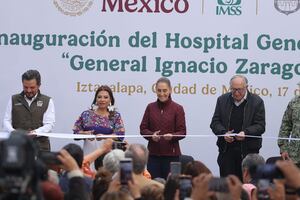 Clara Brugada y Claudia Sheinbaum inauguran Hospital Regional 25 en Iztapalapa; resultó dañado tras sismo de 2017