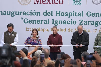 Clara Brugada y Claudia Sheinbaum inauguran Hospital Regional 25 en Iztapalapa; resultó dañado tras sismo de 2017