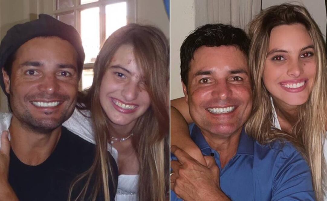 Chayanne y Lele Pons antes y ahora. Instagram Lele Pons.