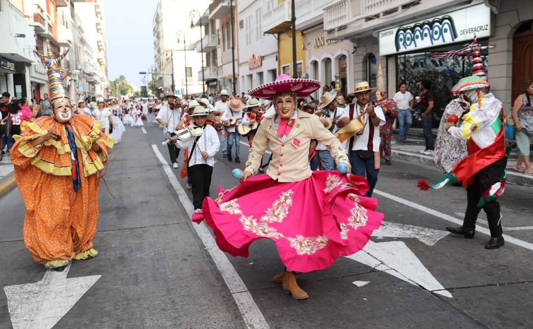 El encuentro cultural Yolpaki se realizó por las calles del Centro Histórico del puerto de Veracruz (23/05/2025). Foto: Especial