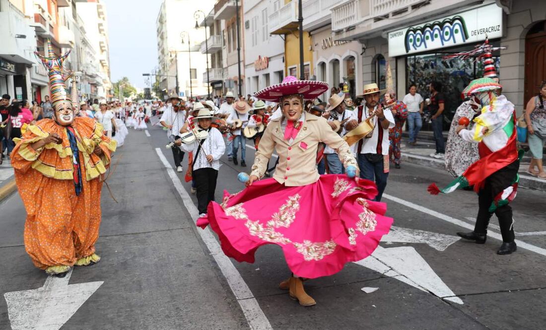 El encuentro cultural Yolpaki se realizó por las calles del Centro Histórico del puerto de Veracruz (23/05/2025). Foto: Especial