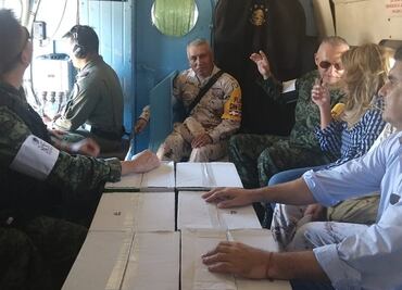 Gobernadora de Sonora se suma a la supervisión de daños junto a Cienfuegos