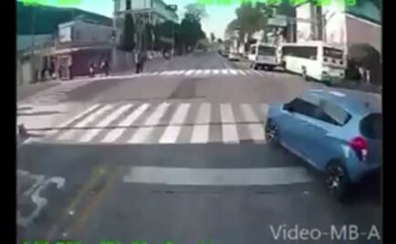 Cámaras del nuevo Metrobús captaron primer choque de Línea 7