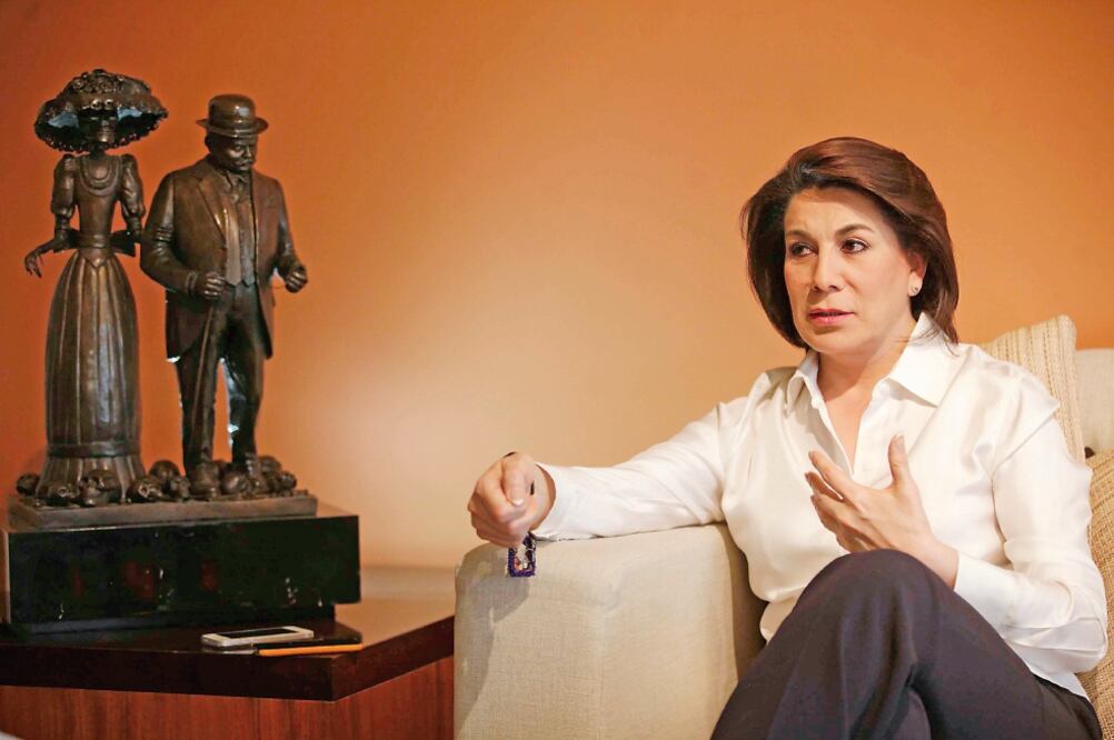 La candidata del PRI a gobernadora de Aguascalientes, Lorena Martínez Rodríguez (JUAN CARLOS REYES. EL UNIVERSAL)