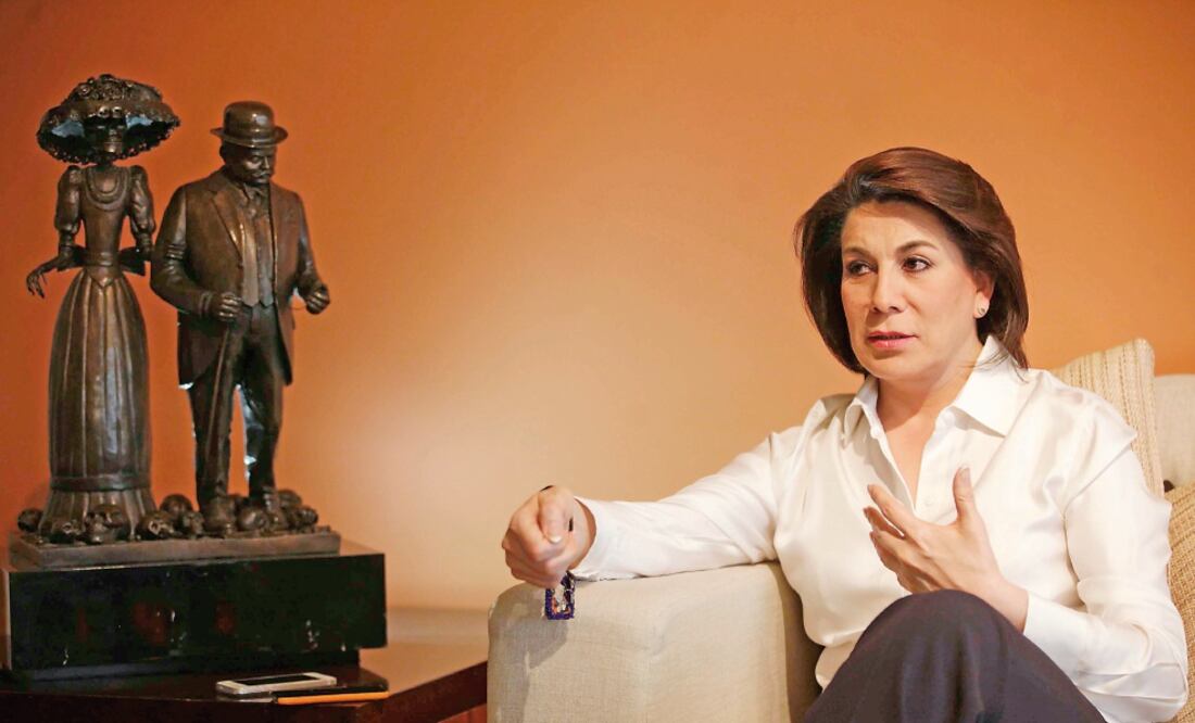 La candidata del PRI a gobernadora de Aguascalientes, Lorena Martínez Rodríguez (JUAN CARLOS REYES. EL UNIVERSAL)