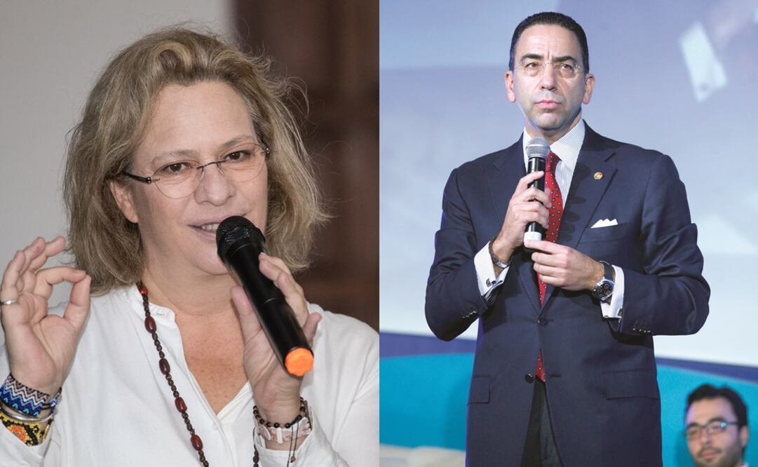 Josefa González Blanco, titular de Semarnat y Javier Lozano. Foto: Especial