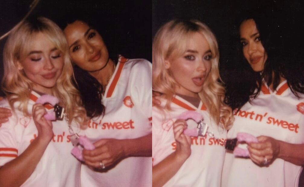Salma Hayek y Sabrina Carpenter. Foto: Instagram oficial.