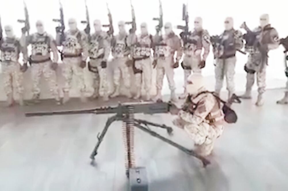 En un video, un grupo armado que se dijo al servicio de Nemesio Oseguera, El Mencho, líder del CJNG, anunció que va por el Cártel del Abuelo. Foto: TOMADA DE VIDEO