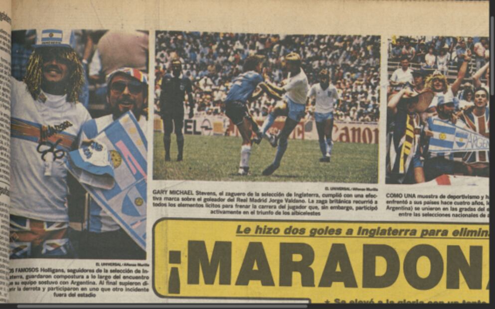 Así se vivió “la mano de Dios” de Maradona, en el Mundial de México en 1986