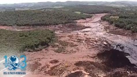 Bomberos reportan 200 personas desaparecidas por colapso de represa en Brasil
