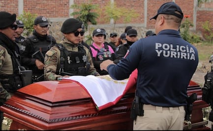 Despiden con honores a comandante de la policía de Yuriria asesinado; lo atacaron cuando realizaban patrullajes de vigilancia