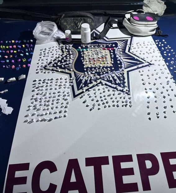 Decomisan 610 dosis de presunta cocaína en cristal en Ecatepec