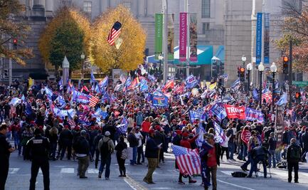Se realizan marchas pro-Trump en Washington; acusan "fraude" en elecciones 