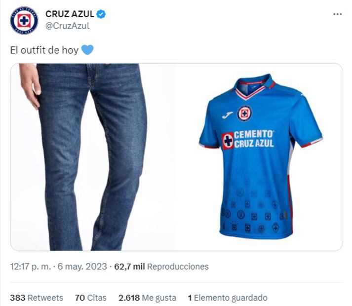 Tuit de Cruz Azul