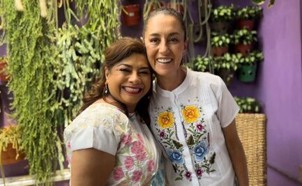 Clara Brugada recibe a Sheinbaum en su casa en Iztapalapa