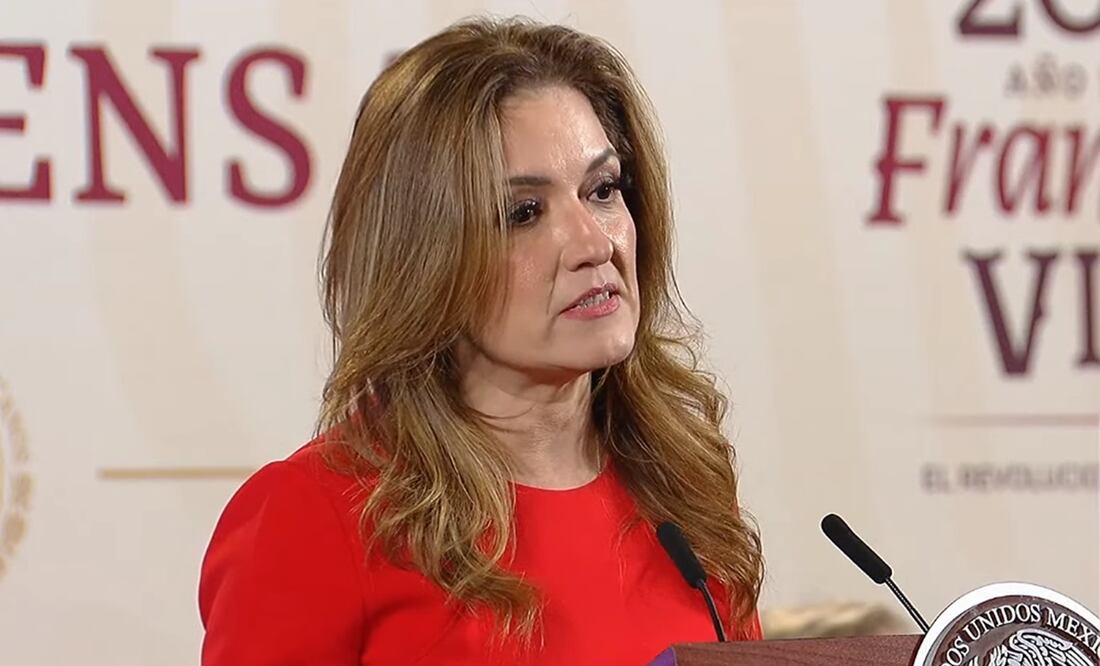Maite Ramos señaló que estos trenes tiene un 72% de suministros nacionales. Foto: captura de pantalla