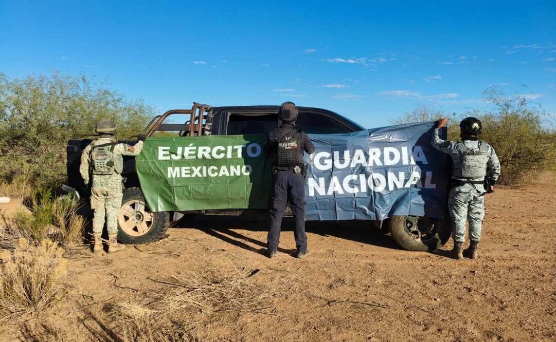 Aseguran vehículo con 26 artefactos explosivos para dron en Sonora (08/10/2025). Foto: Especial