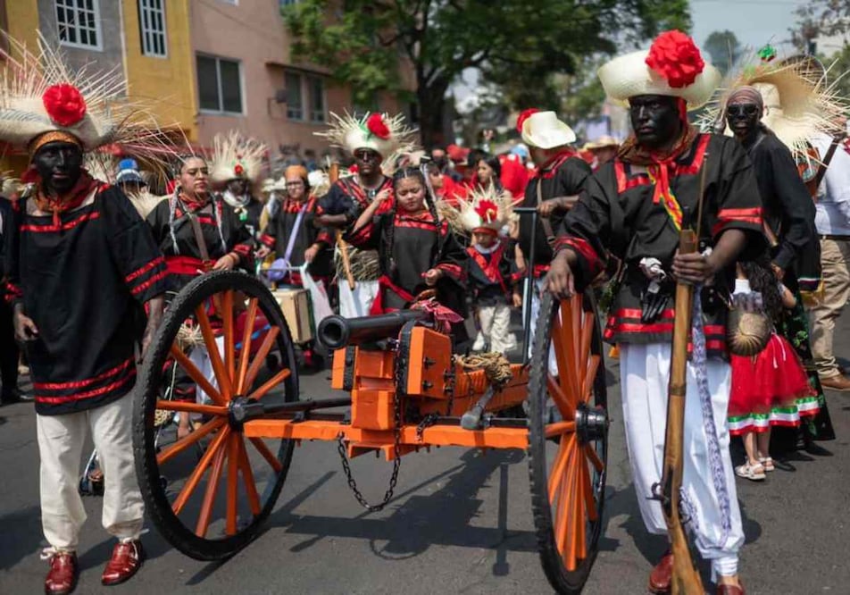 Recrean la Batalla de Puebla, en Peñón de los Baños; alcaldía Venustiano Carranza destaca tradición y arraigo. Foto: Especial