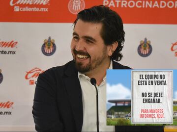 Amaury Vergara niega que Chivas esté en venta