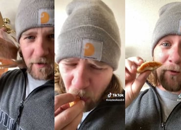 Extranjero prueba un tamal por primera vez, pero... lo come con todo y hoja