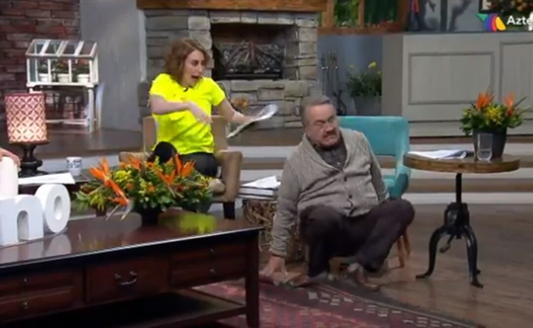 Pedro Sola terminó en el suelo.