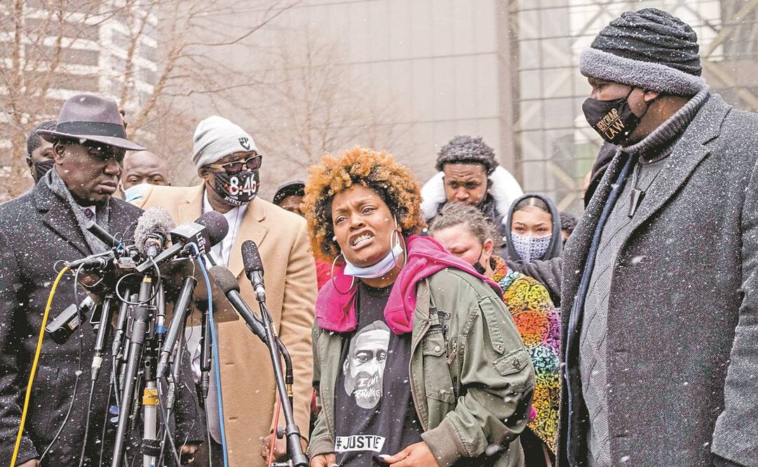 Naisha Wright, tía de Daunte, muerto a manos de la policía. Foto: