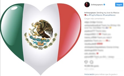 Britney Spears pide oraciones por México