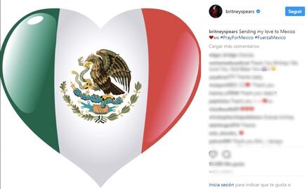 Britney Spears pide oraciones por México