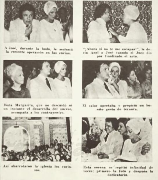 Anel presume fotos del día que se casó con José José