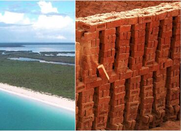 Yucatán inhabitants build walls along the beach to keep locals away