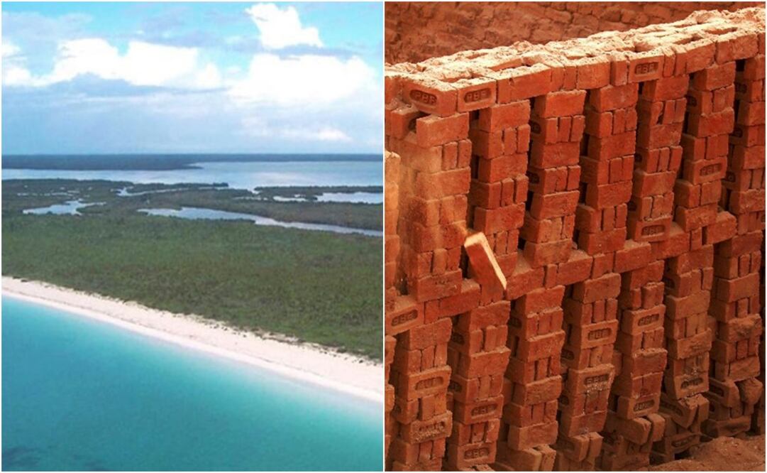 This is the second time homeowners build walls in public beaches - Photo: Left: File Photo/EL UNIVERSAL, Right: Harish Tyagi/EFE