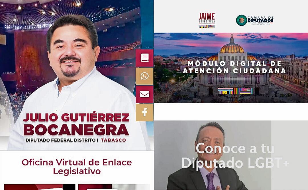 Diputados morenistas han creado páginas web de último momento para simular oficinas virtuales de atención ciudadana. Fotos: Especiales