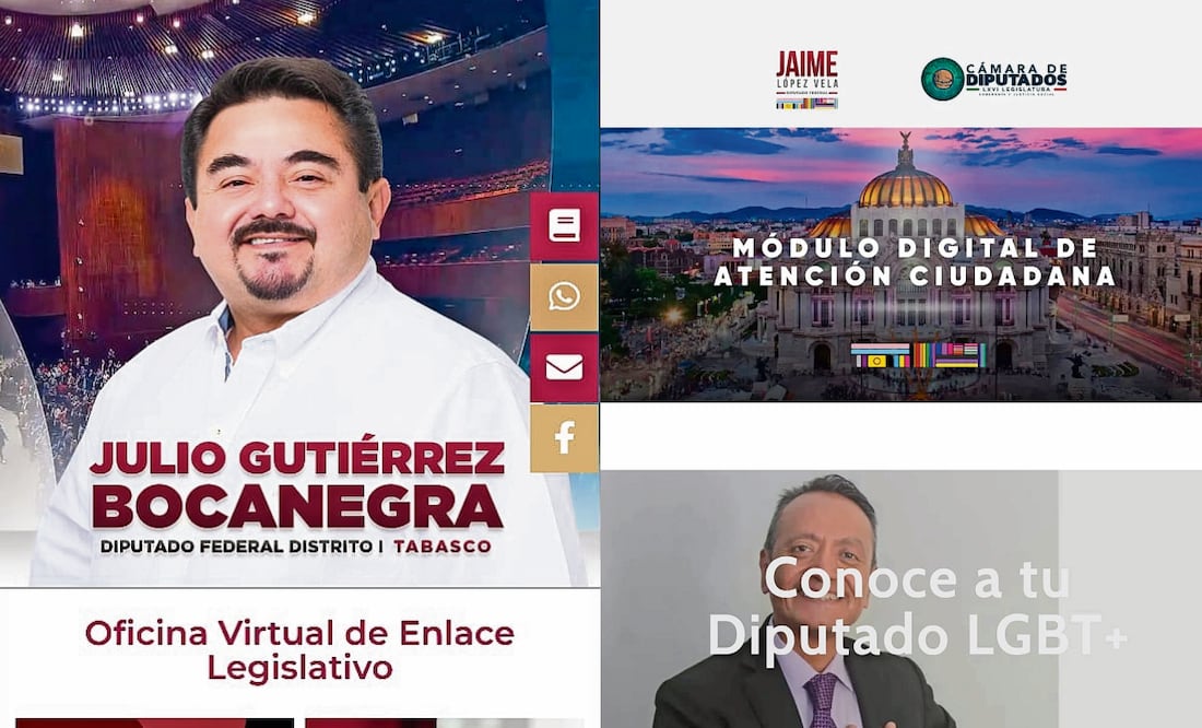 Diputados morenistas han creado páginas web de último momento para simular oficinas virtuales de atención ciudadana. Fotos: Especiales