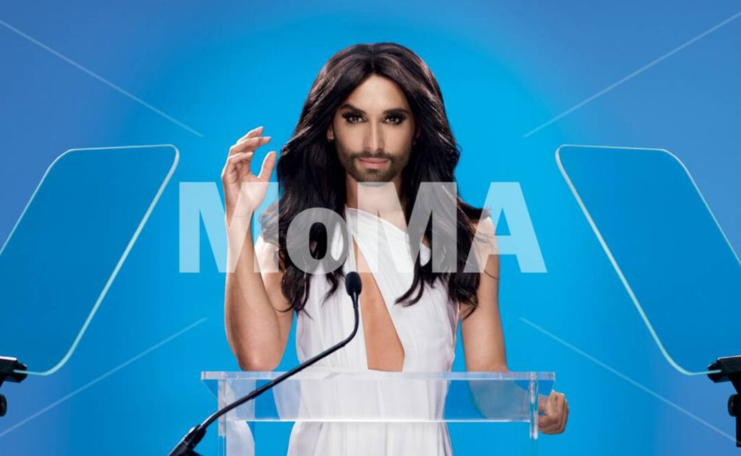 Una de las imágenes más cautivadoras muestra a la ganadora del festival de Eurovisión 2014, la "mujer barbuda" Conchita Wurst, titulada "Positive Ambiguity". (FOTO: MoMA)