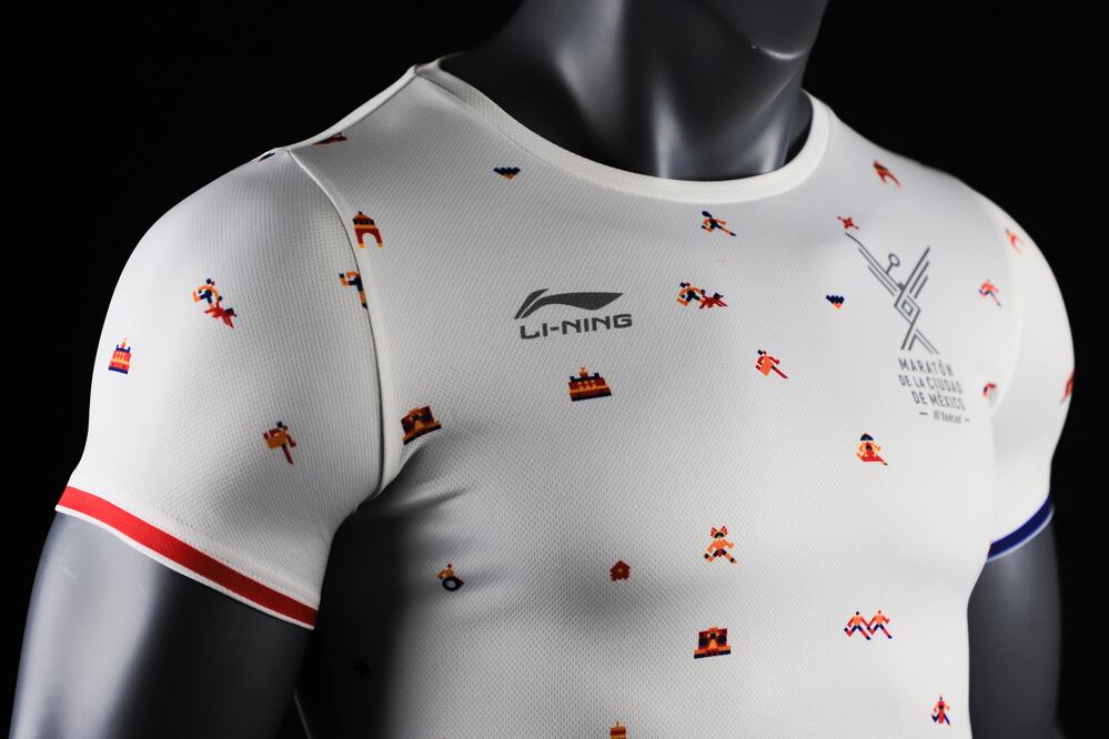 La marca Li-Ning fabricó la nueva playera del Maratón de la Ciudad de México