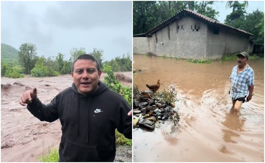 El tiktoker documentó cómo se encuentra Coyuca de Catalán, una de las zonas del Guerrero que ha sido devastada por los estragos del huracán John. Fotos: Tiktok @cristianvegamedina