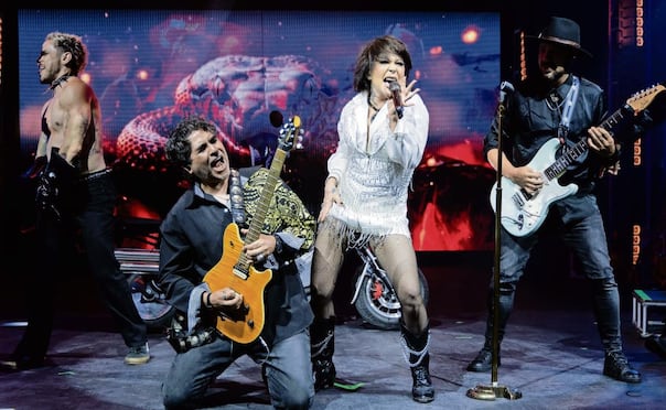 Conferencia y ensayo de videoclip con la cantante Alejandra Guzman. Foto: Hugo Salvador/El Universal