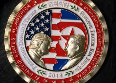 Monedas del encuentro Trump-Kim, a remate