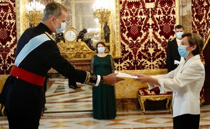 Embajadora de México en España entrega cartas credenciales al rey Felipe VI