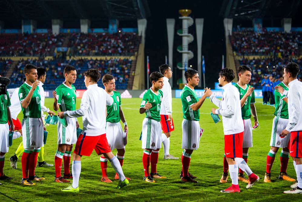 Imago7. Once inicial Selección Mexicana Sub 17 frente a Inglaterra