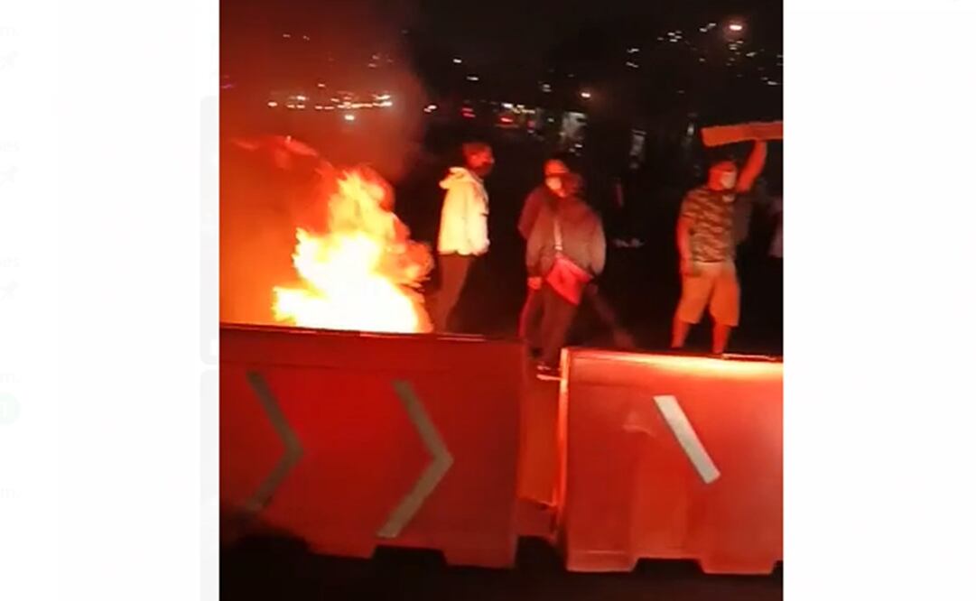 Autopista México-Pachuca-bloqueo. Foto: Especial