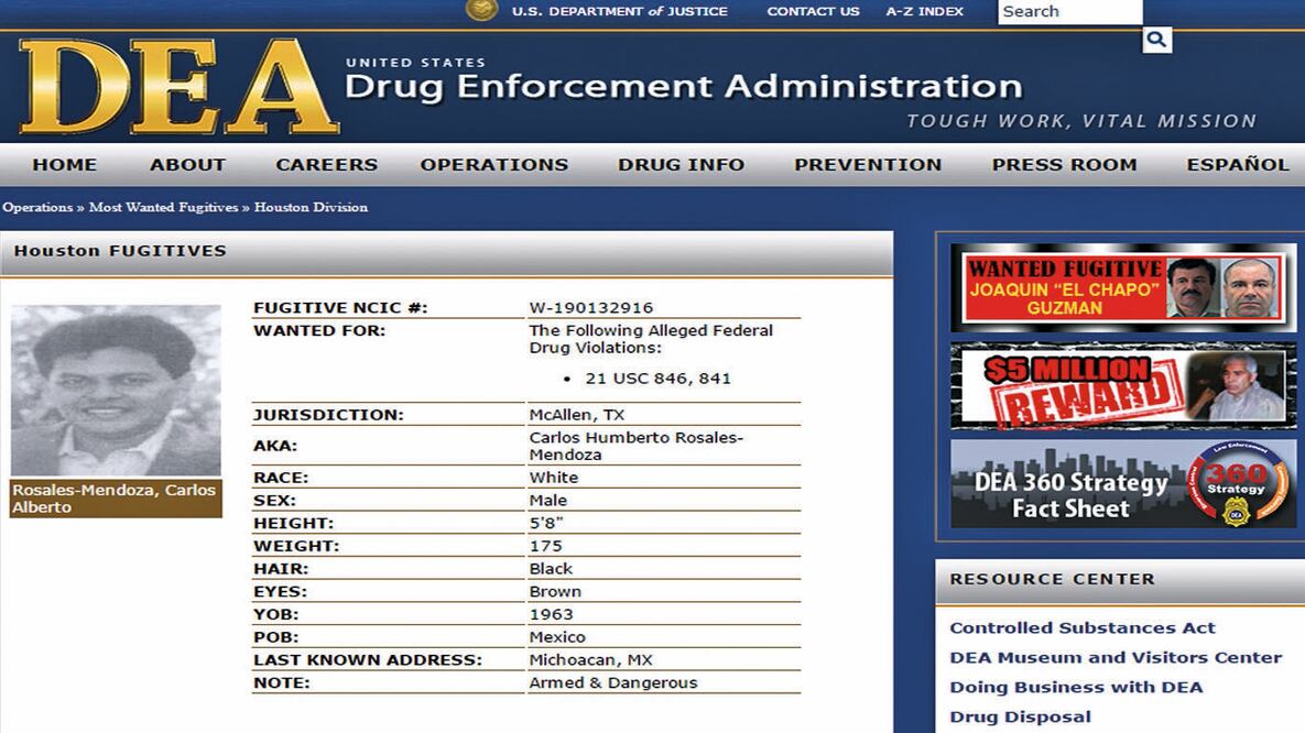 El Tísico atrajó la atención de la DEA a partir de 2000 (ESPECIAL)