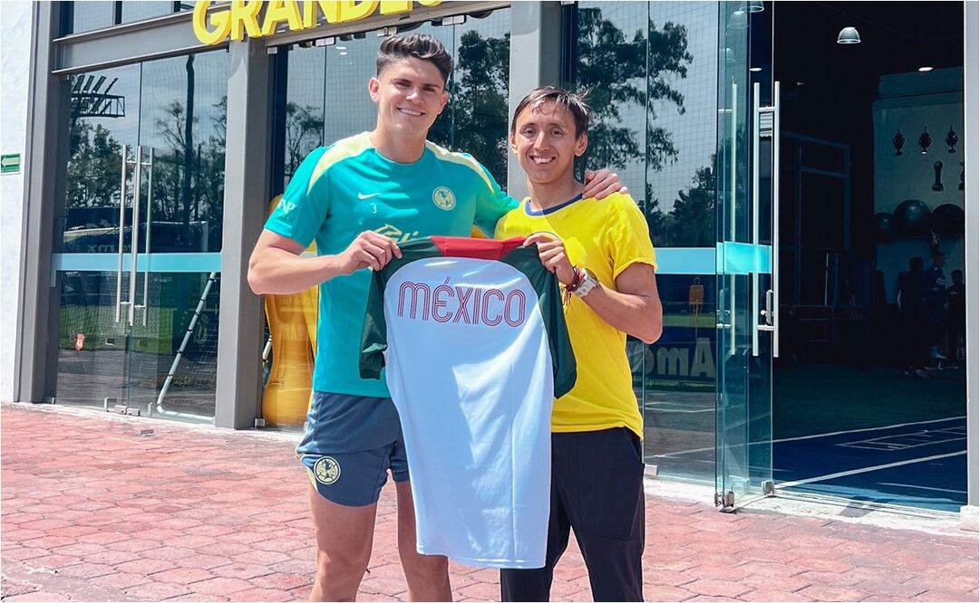 América presume visita de Emiliano Hernández - FOTO: @ClubAmerica