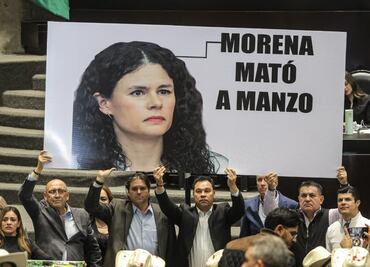 Pelea de carteles y mantas en San Lázaro; oposición acusa a Morena del asesinato de Carlos Manzo