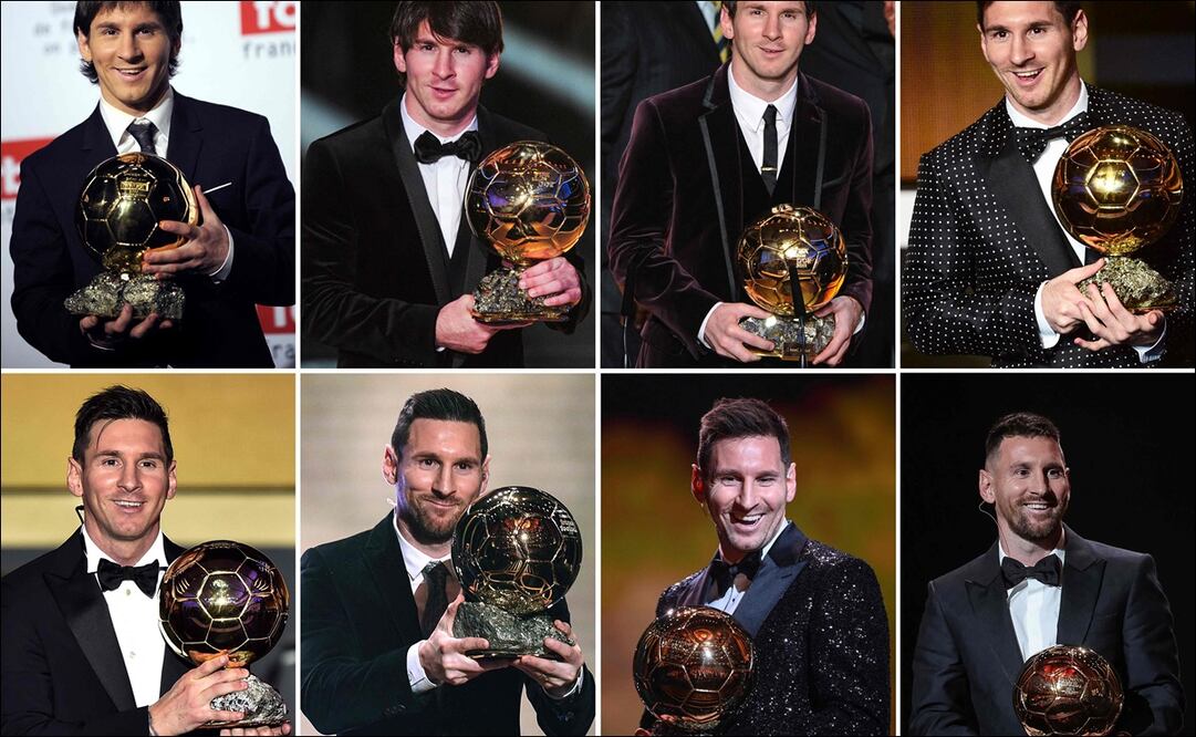 Todos los balones de oro de Lionel Messi / Foto: AFP