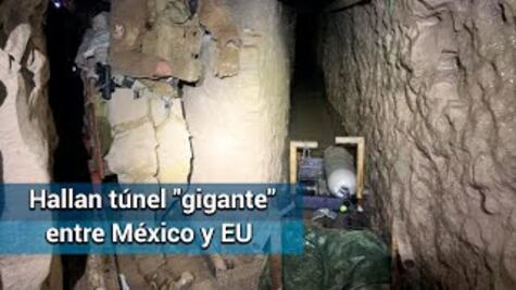 Hallan mega túnel ilegal en la frontera con EU; conecta Tijuana y San Diego