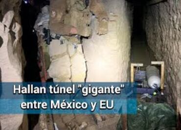 Hallan mega túnel ilegal en la frontera con EU; conecta Tijuana y San Diego