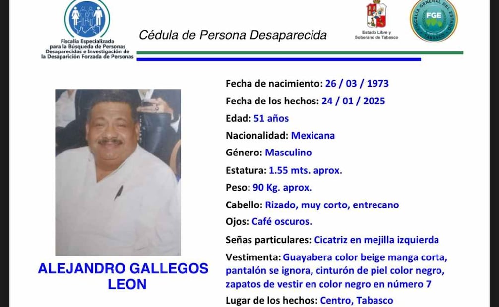Alejandro Gallegos León fue reportado como desaparecido el 24 de enero. Es periodista, comunista y académico, se especializa en la cobertura de temas educativos y políticos, además de administrar la página de denuncia ciudadana La Voz del Pueblo, Noticias Sin Censura. Foto: X @TuiteroChocoSoy