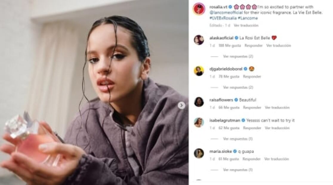 Rosalía se convierte en la imagen de un perfume de lujo: Te decimos cuánto cuesta 